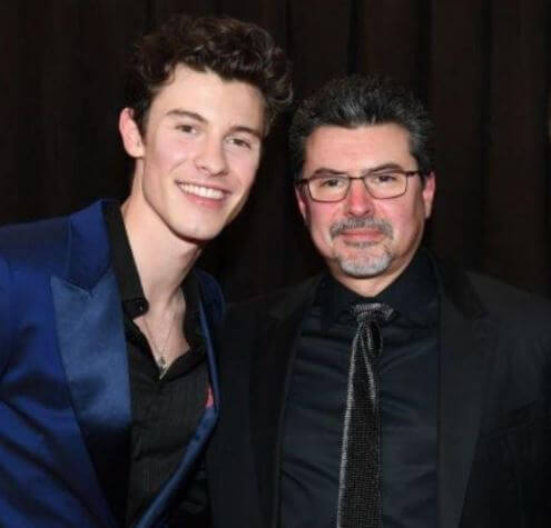 Manuel Mendes with son, Shawn Mendes.